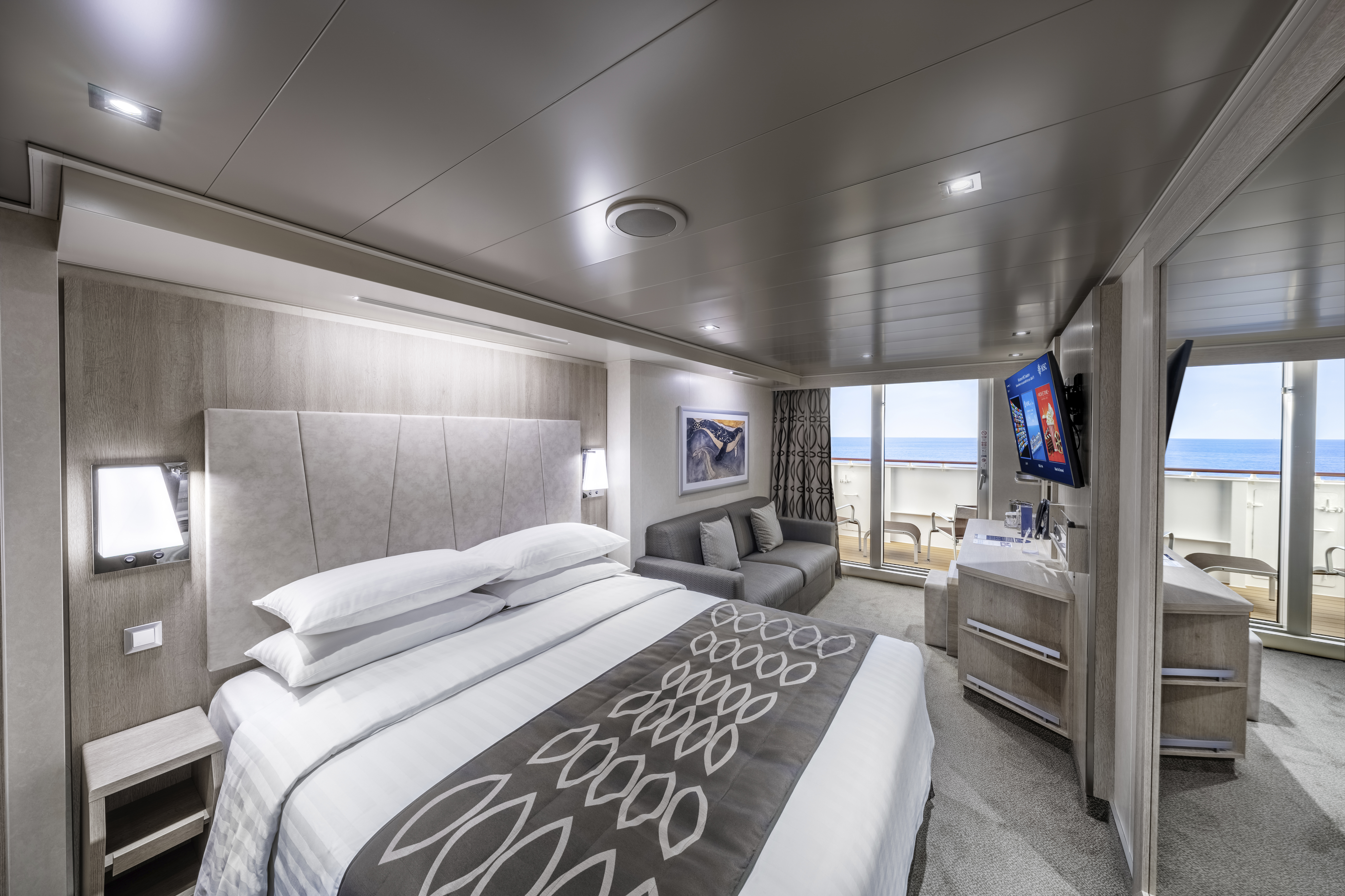 Balkonhut op de MSC Seashore